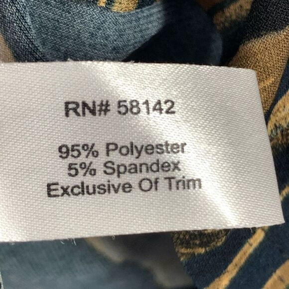 Boston Proper Women's Abstract Striped Long Bell Sleeve Top Multicolor Size XS - Picture 9 of 11